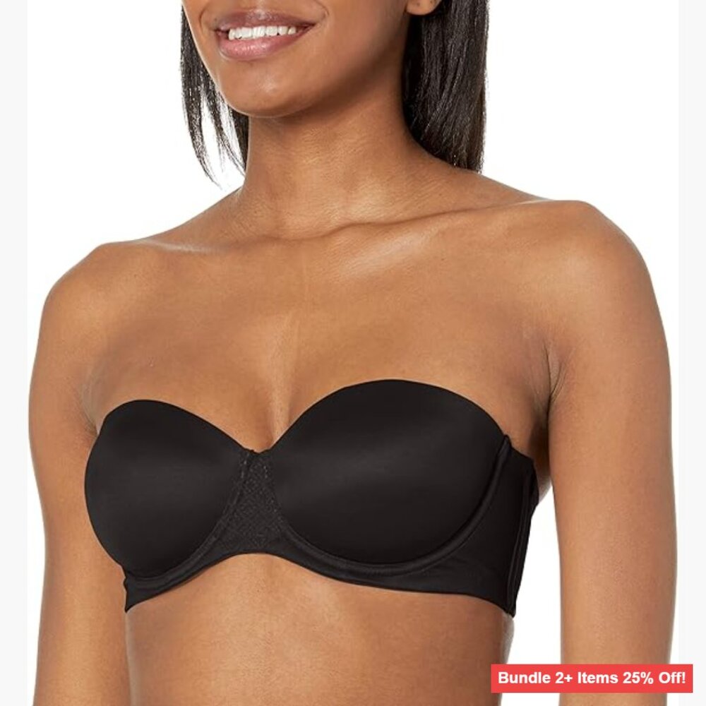 Strapless Multiway Underwire Bra, Full Coverage, 7-Way Wear, Nylon Blend